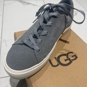 Grey suede UGG tennis shoes. Size 8.5